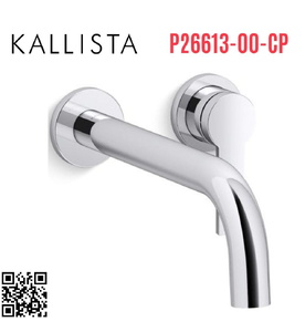 Vòi rửa mặt âm tường nóng lạnh Chrome Kallista P26613-00-CP
