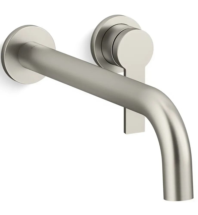 Vòi rửa mặt âm tường nóng lạnh Nickel Kallista P26675-00-BN