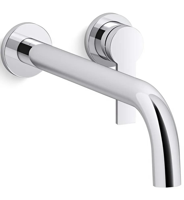 Vòi rửa mặt âm tường nóng lạnh Nickel Kallista P26675-00-SN