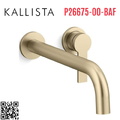 Vòi rửa mặt âm tường nóng lạnh vàng Kallista P26675-00-BAF