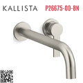 Vòi rửa mặt âm tường nóng lạnh Nickel Kallista P26675-00-BN