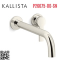 Vòi rửa mặt âm tường nóng lạnh Nickel Kallista P26675-00-SN