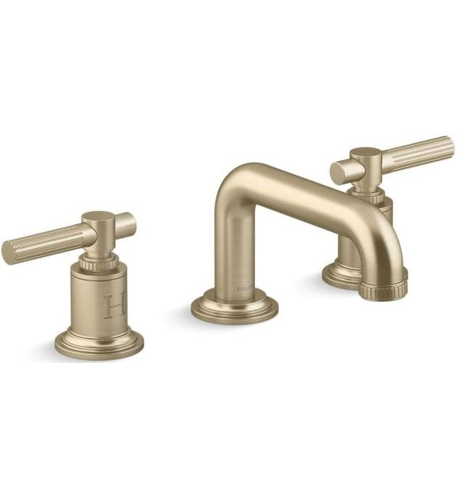 Vòi chậu rửa mặt 3 chân cổ thấp Chrome Kallista P21210-LV-CP