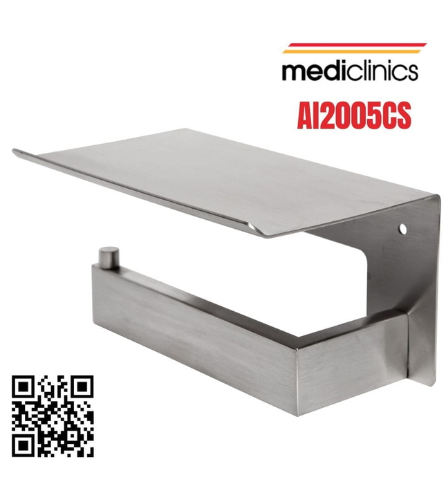 Giá đỡ cuộn giấy vệ sinh kèm kệ Mediclinics AI2005CS