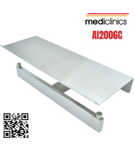 Giá đỡ cuộn giấy vệ sinh đôi kèm kệ Mediclinics AI2006C