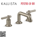 Vòi chậu rửa mặt 3 chân cổ thấp Bronze Kallista P21210-LV-BV