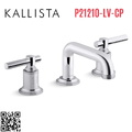 Vòi chậu rửa mặt 3 chân cổ thấp Chrome Kallista P21210-LV-CP