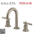 Vòi chậu rửa mặt 3 chân cổ vòm Bronze Kallista P21211-LV-BV