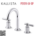 Vòi chậu rửa mặt 3 chân cổ vòm Chrome Kallista P21211-LV-CP