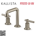 Vòi chậu rửa mặt 3 chân thân cao Bronze Kallista P21222-LV-BV