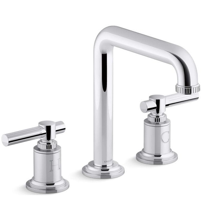 Vòi bồn tắm thân cao nóng lạnh Nickel Kallista P21247-LV-BN