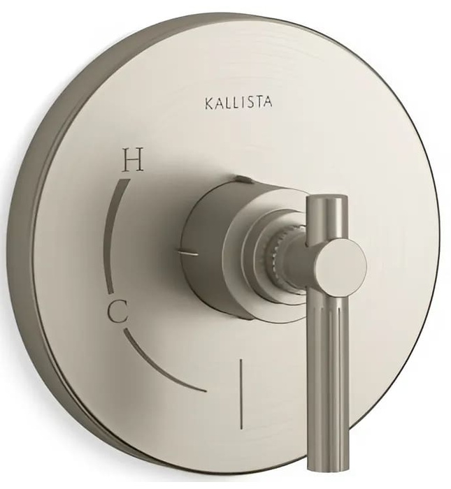 Mặt nạ điều khiển đơn sen tắm âm tường Bronze Kallista P21375-LV-BV