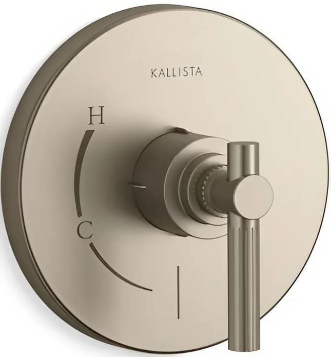 Mặt nạ điều khiển đơn sen tắm âm tường Bronze Kallista P21375-LV-BV