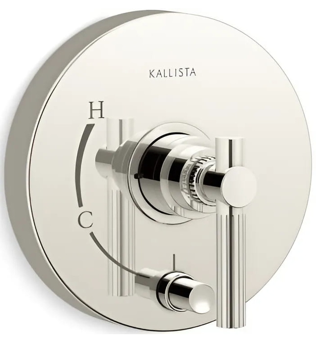 Mặt nạ điều khiển đơn và chuyển hướng vàng Kallista P21376-LV-BAF