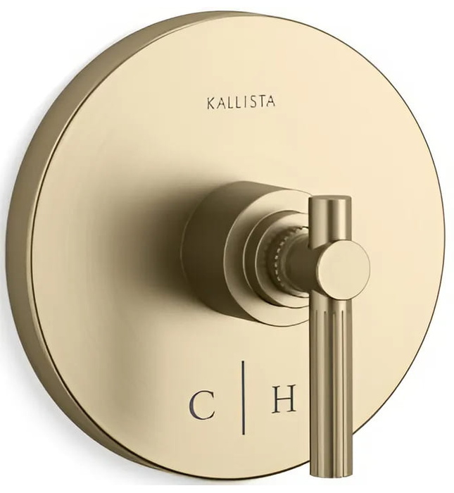 Mặt nạ điều chỉnh nhiệt độ sen tắm Chrome Kallista P21383-LV-CP