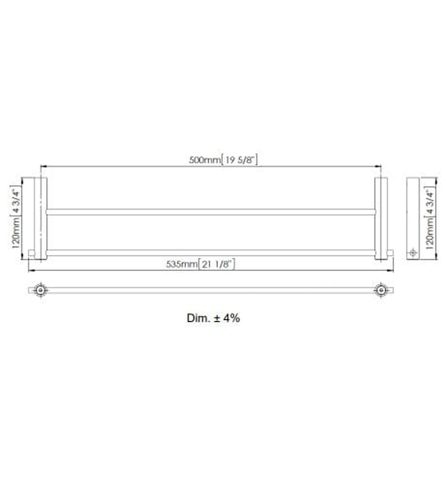 Thanh vắt khăn đôi Mediclinics AI0030CS