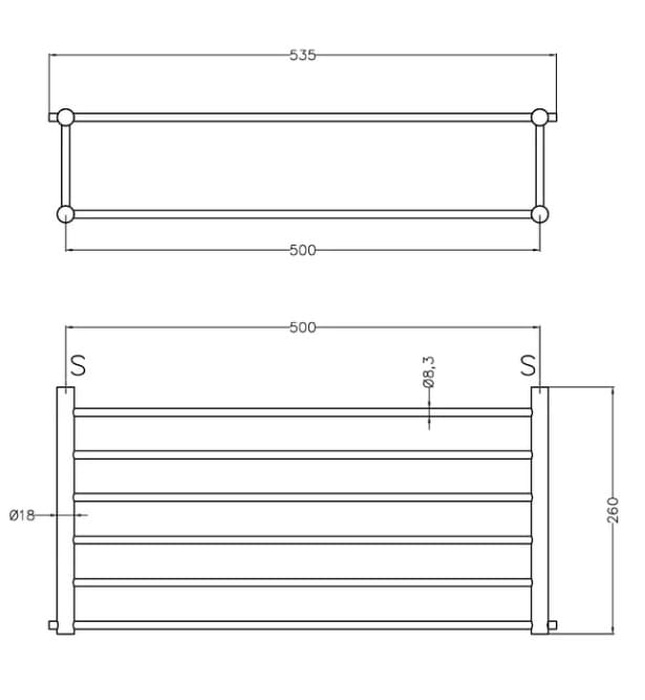 Giàn vắt khăn 2 tầng Mediclinics AI0040CS