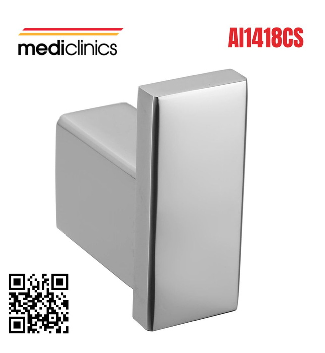 Móc treo áo gắn tường Tây Ban Nha Mediclinics AI1418CS