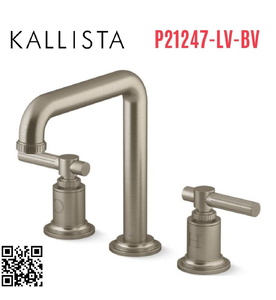 Vòi bồn tắm thân cao nóng lạnh Bronze Kallista P21247-LV-BV