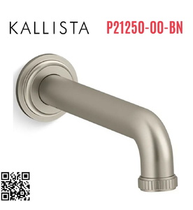 Vòi xả bồn tắm gắn tường Nickel Kallista P21250-00-BN