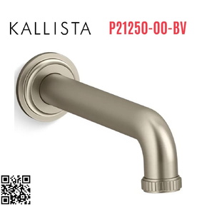 Đầu xả bồn tắm gắn tường Bronze Kallista P21250-00-BV