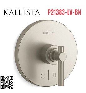 Mặt nạ điều chỉnh nhiệt độ sen tắm Nickel Kallista P21383-LV-BN