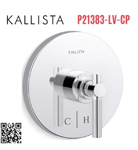 Mặt nạ điều chỉnh nhiệt độ sen tắm Chrome Kallista P21383-LV-CP