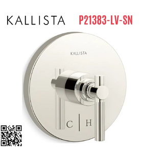 Mặt nạ điều chỉnh nhiệt độ sen tắm Nickel Kallista P21383-LV-SN