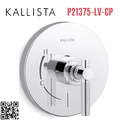 Mặt nạ điều khiển đơn sen tắm âm tường Chrome Kallista P21375-LV-CP