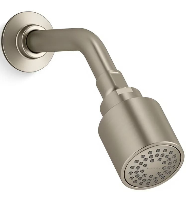 Bát sen tắm và tay sen gắn tường màu vàng Kallista P21386-00-BAF