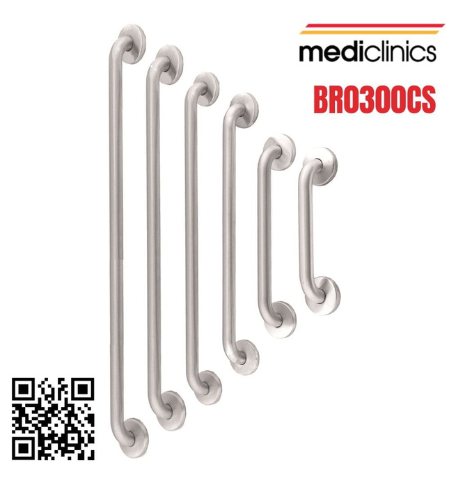 Thanh tay vịn thẳng 387mm Tây Ban Nha Mediclinics BR0300CS