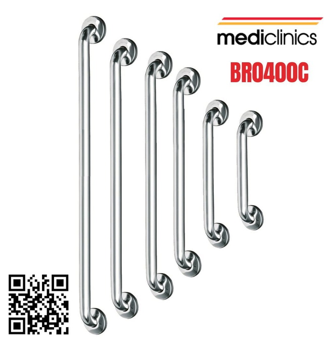 Thanh tay vịn thẳng 537mm Tây Ban Nha Mediclinics BR0400C