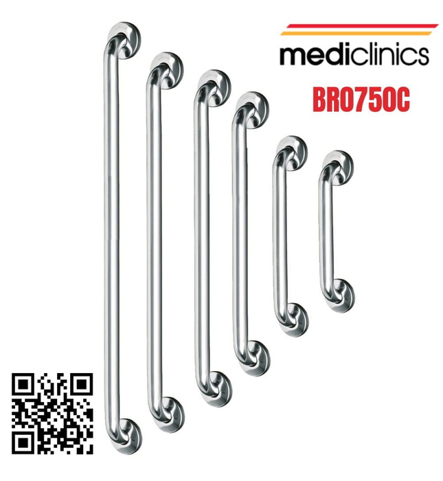 Thanh tay vịn thẳng 842mm Tây Ban Nha Mediclinics BR0750C