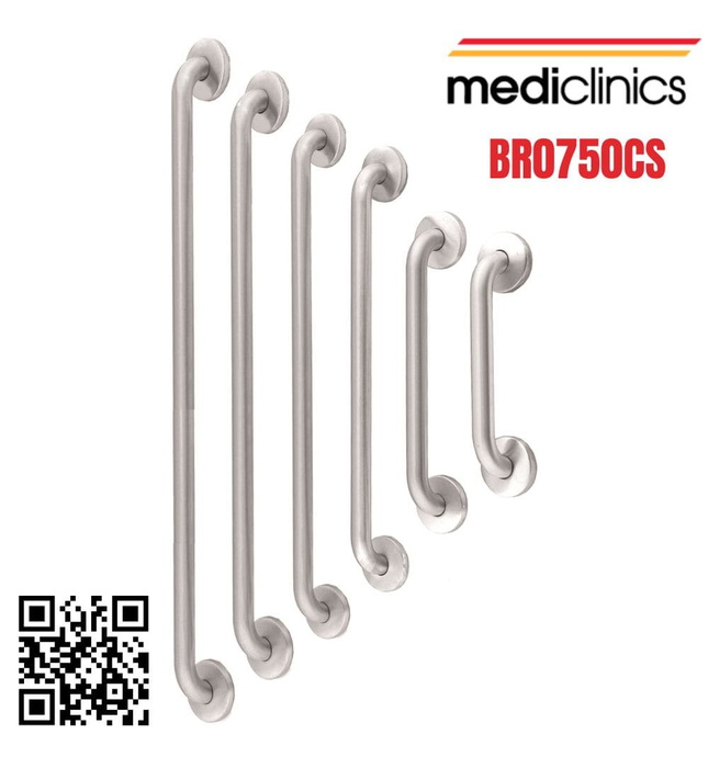 Thanh tay vịn thẳng 842mm Tây Ban Nha Mediclinics BR0750CS