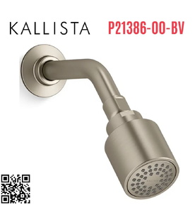 Bát sen tắm và tay sen gắn tường màu Bronze Kallista P21386-00-BV