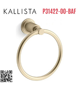 Vòng treo khăn màu vàng Kallista P31422-00-BAF