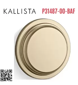 Tay nắm cửa kính phòng tắm màu vàng Kallista P31487-00-BAF