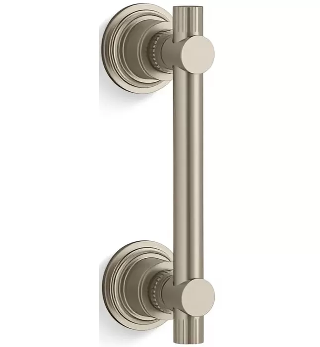 Tay nắm cửa kính phòng tắm màu vàng Kallista P31487-PL-BAF