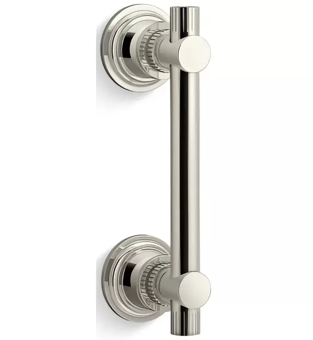 Tay nắm cửa kính phòng tắm màu Nickel Kallista P31487-PL-SN