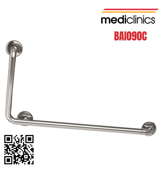 Thanh vịn góc 90° về bên phải Tây Ban Nha Mediclinics BAI090C