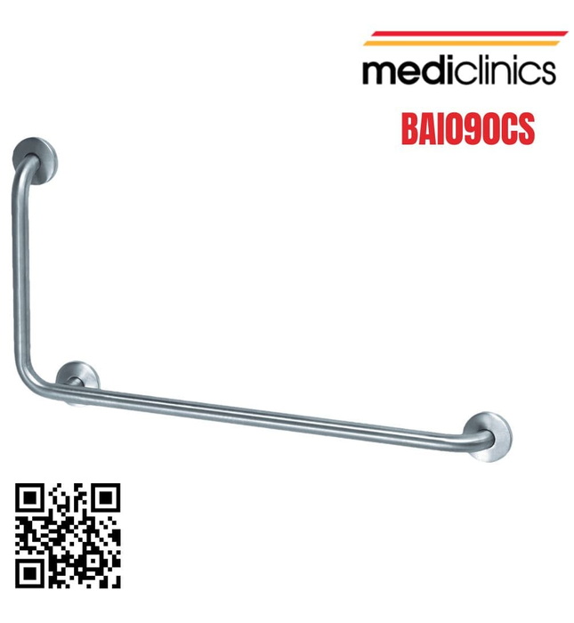 Thanh vịn góc 90° về bên phải Tây Ban Nha Mediclinics BAI090CS