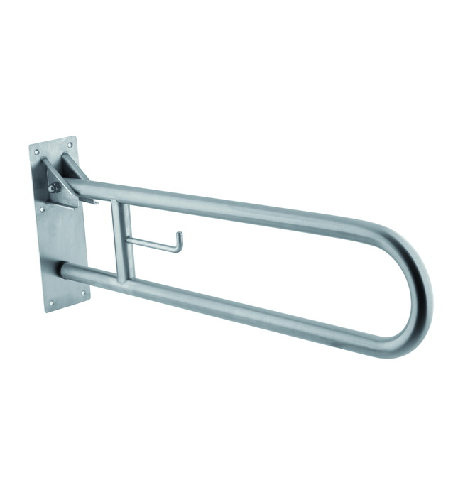 Thanh vịn xoay dọc có giá đỡ cuộn giấy vệ sinh Mediclinics BG0800CS