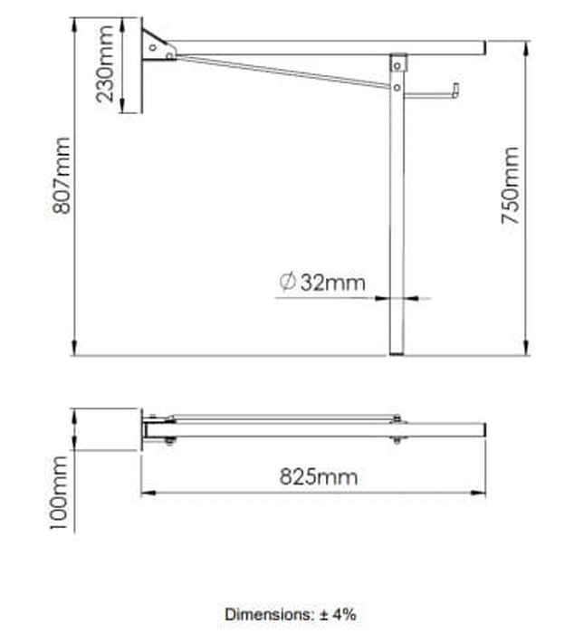 Thanh vịn dạng thả Tây Ban Nha Mediclinics BGA0820C