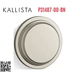 Tay nắm cửa kính phòng tắm màu Nickel Kallista P31487-00-BN