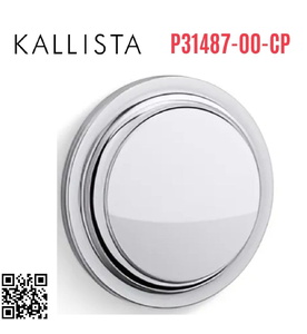 Tay nắm cửa kính phòng tắm màu Chrome Kallista P31487-00-CP