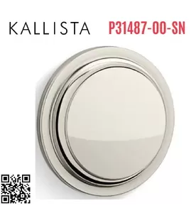 Tay nắm cửa kính phòng tắm màu Nickel Kallista P31487-00-SN