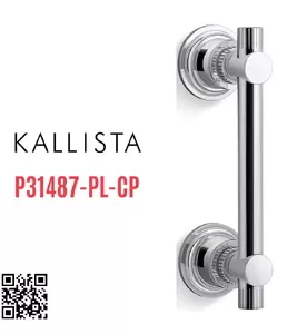 Tay nắm cửa kính phòng tắm màu Chrome Kallista P31487-PL-CP