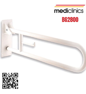 Thanh vịn xoay dọc có giá đỡ cuộn giấy vệ sinh Mediclinics BG2800