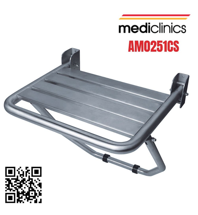 Ghế ngồi tắm gập có bệ đỡ Mediclinics AM0251CS