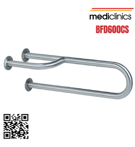Thanh vịn bên trái gắn tường có 3 điểm tựa Mediclinics BFD600CS